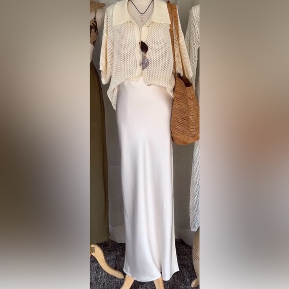 Satin Maxi Skirt - Picture 4 of 9